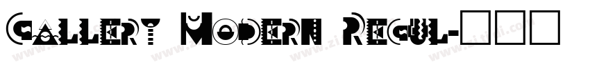 Gallery Modern Regul字体转换